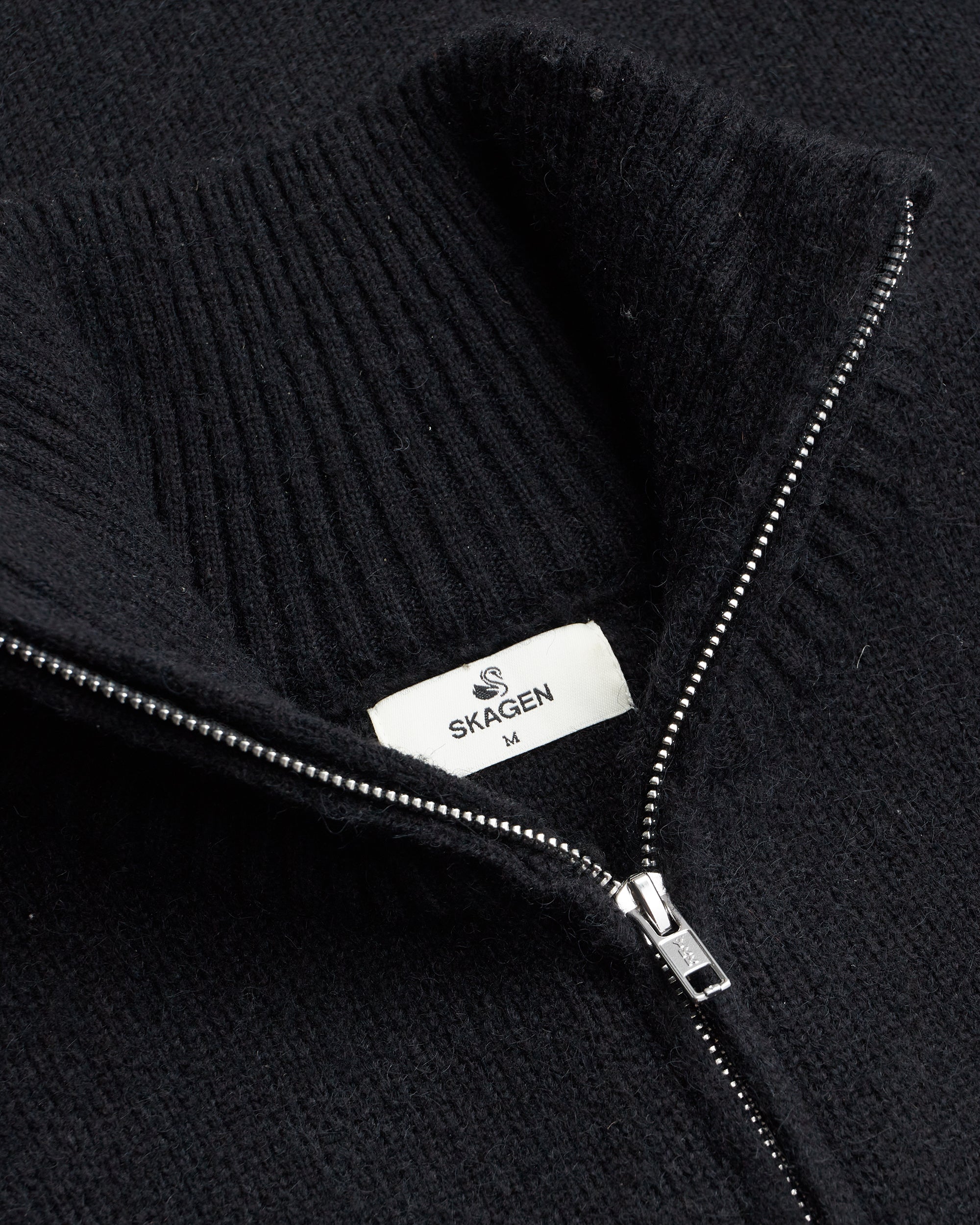 Full Zip Sweater Black